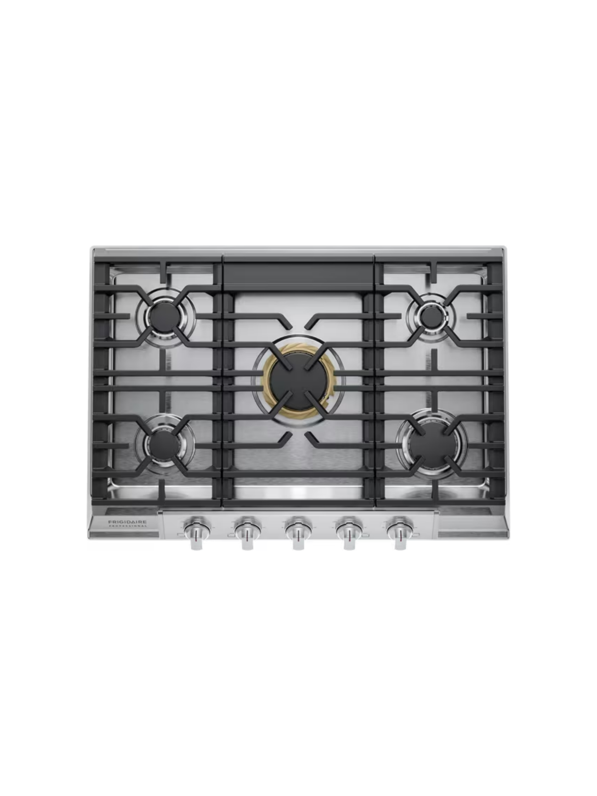Frigidaire - Professional 30 in. 5-Burner Gas Cooktop in Stainless Steel with Backlit Knobs
