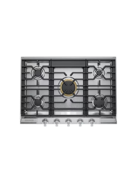 Frigidaire - Professional 30 in. 5-Burner Gas Cooktop in Stainless Steel with Backlit Knobs
