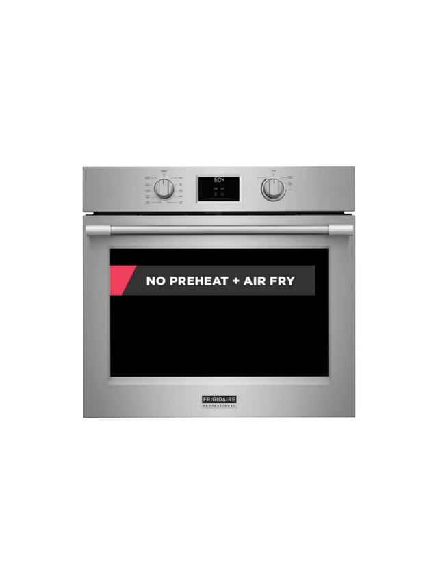 Frigidaire - Professional 30 in. Single Electric Wall Oven with True Convection and Air Fry in Stainless Steel