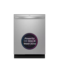 GE Profile - Profile 24 in. Built-In Top Control 42 dBA Dishwasher in Fingerprint Resistant Stainless w/Stainless Tub, 3rd Rack
