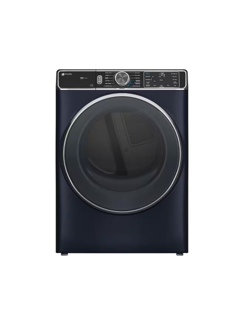 GE Profile - Profile 7.8 cu. ft. vented Electric Dryer in Sapphire Blue with Steam and Sanitize Cycle, ENERGY STAR