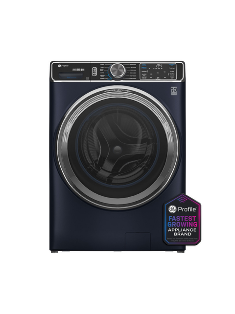 GE Profile - Profile 5.3 cu. ft. Smart Front Load Washer in Sapphire Blue w/OdorBlock UltraFresh Vent System, Microban, Tier 2 EStar