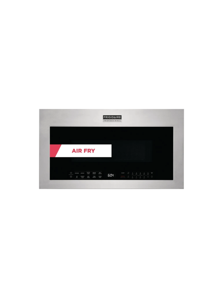 Frigidaire - Professional 30 in. 1.9 cu. ft. Over-the-Range Microwave in Stainless Steel with Vent and Air Fry
