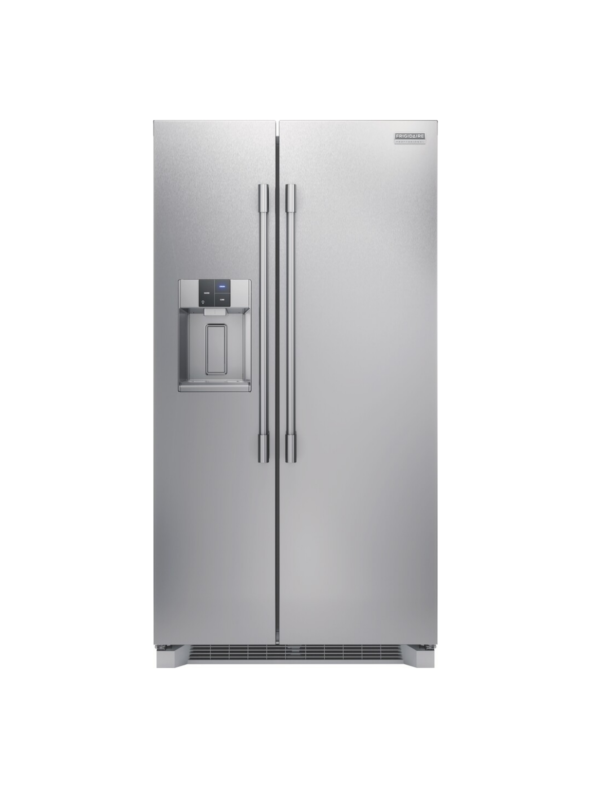 Frigidaire - Professional 36 in. 22.3 cu. ft. Counter Depth Side-by-Side Refrigerator in Smudge-Proof Stainless Steel