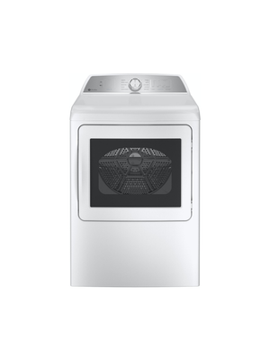 GE - Profile 7.4 cu.ft. Smart Gas Dryer in White with Sanitize Cycle and Sensor Dry, ENERGY STAR
