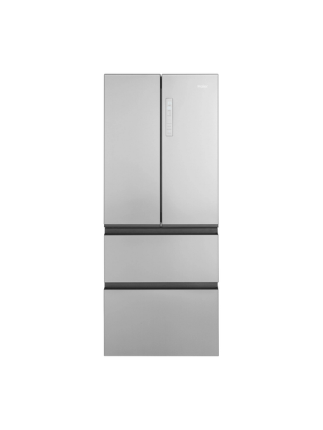 Haier - 14.5 cu. ft. French Door Refrigerator in Fingerprint Resistant Stainless Steel, Counter Depth