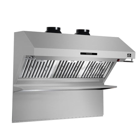 Forno Savona 48-Inch Wall Mount Range Hood, Baffle Filters, Backsplash Included