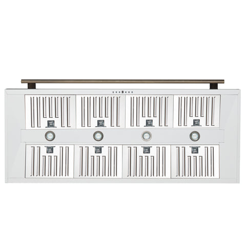 Forno Aria 60 Inch Wall-Mounted Range Hood in White