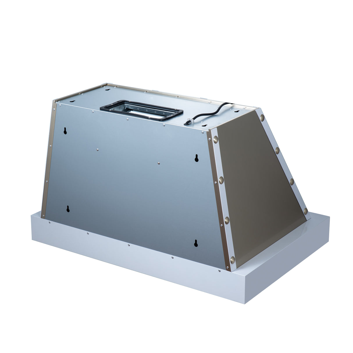 Valente 36" Range Hood in White with 427 CFM, 3 speeds, Dishwasher safe Baffle filters, LED Lights and Remote Control