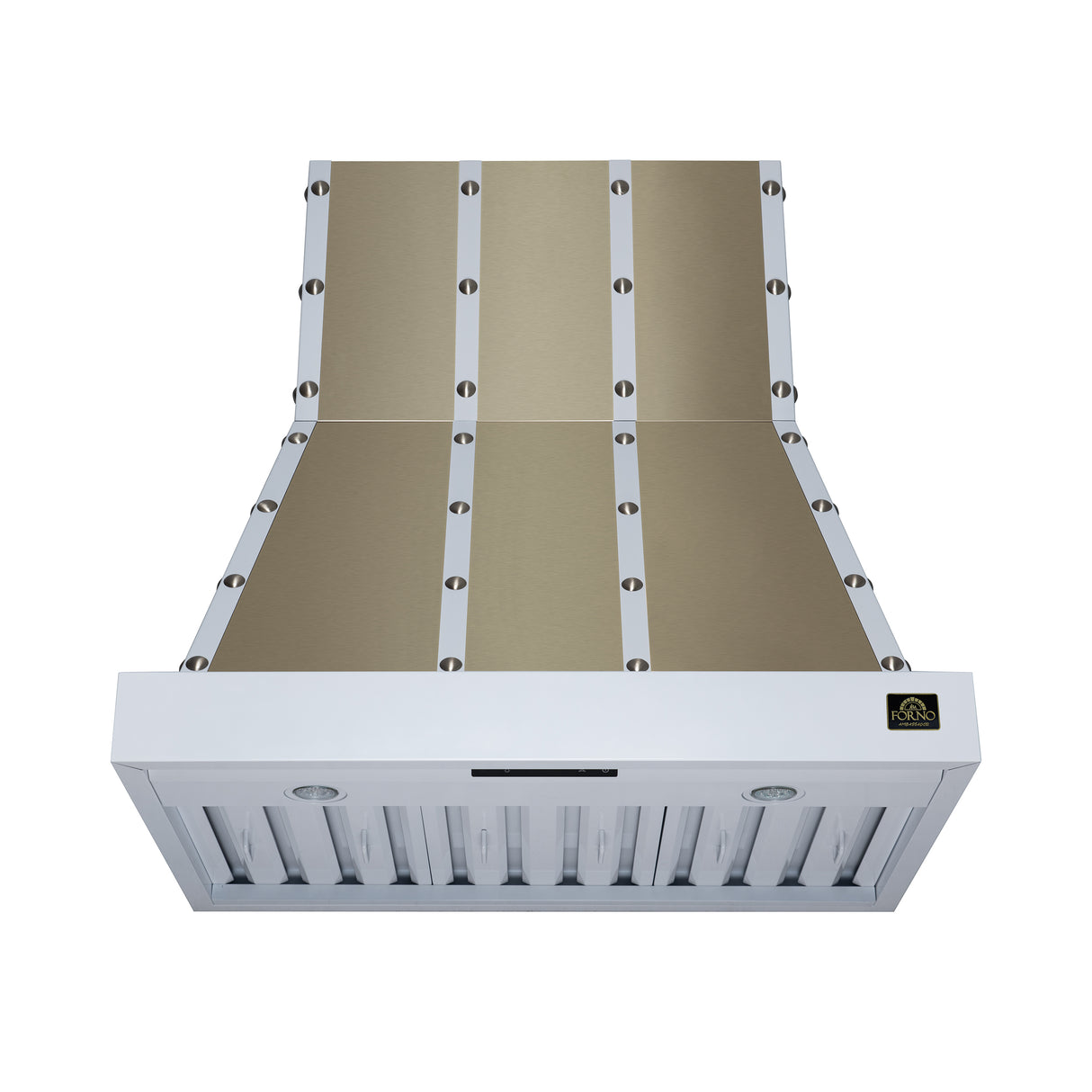 Valente 36" Range Hood in White with 427 CFM, 3 speeds, Dishwasher safe Baffle filters, LED Lights and Remote Control