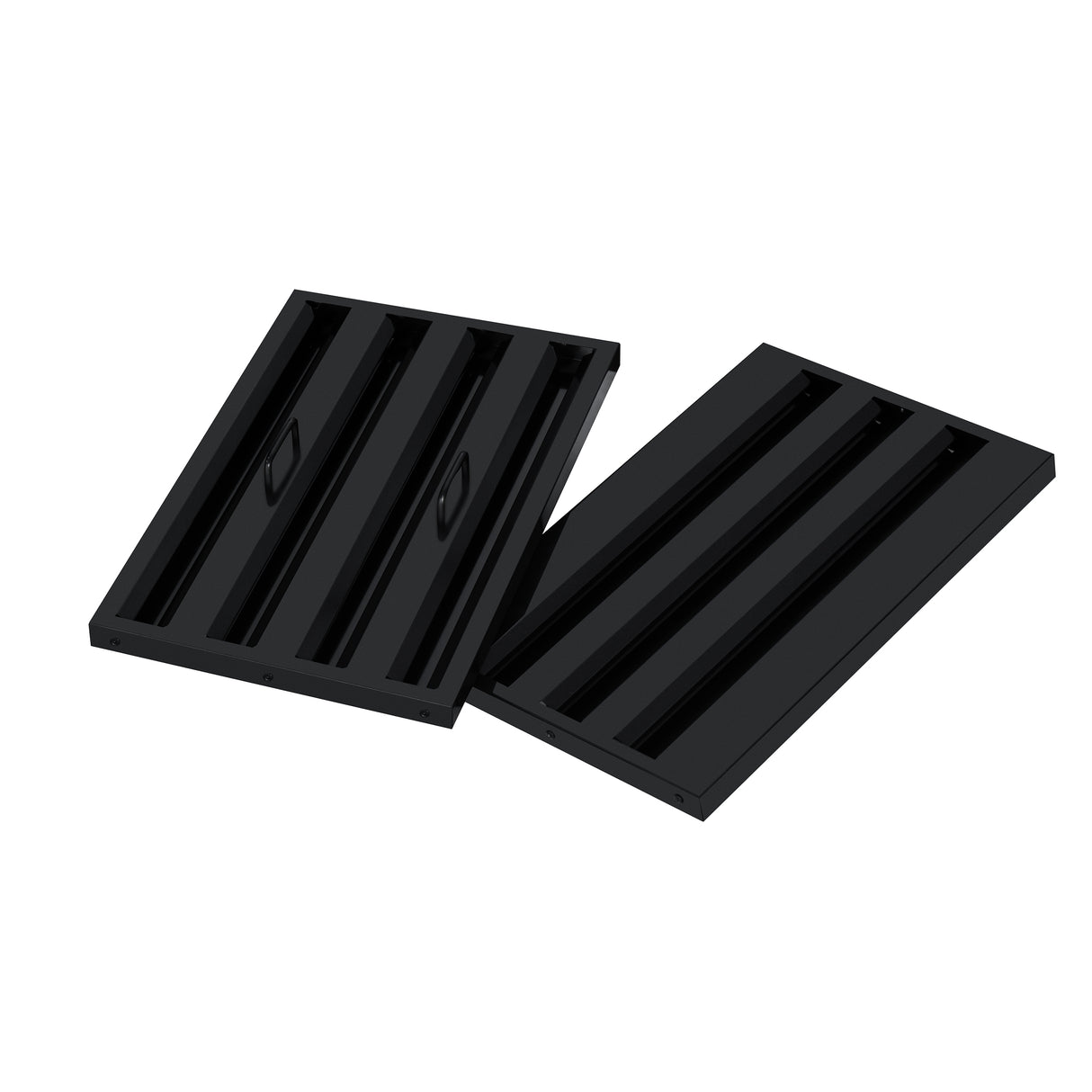 Valente 48" Range Hood in Black with 304 CFM, 3 speeds, Dishwasher safe Baffle filters, LED Lights and Remote Control