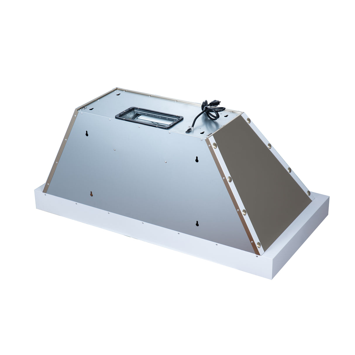 Valente 48" Range Hood in White with 304 CFM, 3 speeds, Dishwasher safe Baffle filters, LED Lights and Remote Control