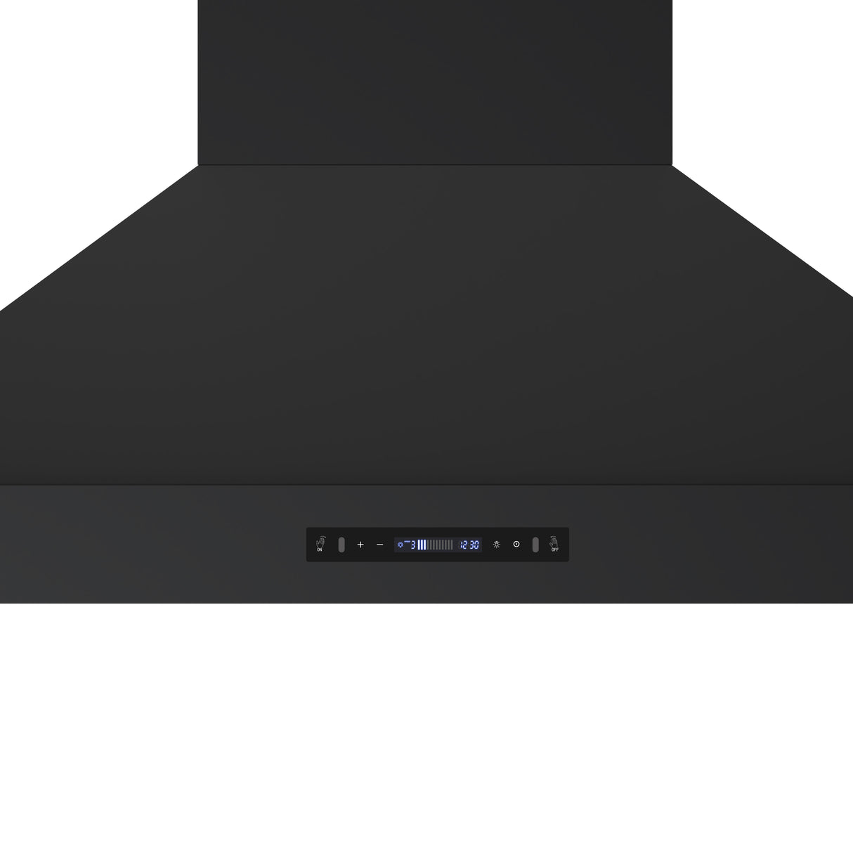 Forno Venezia 48 Inch Wall-Mounted Range Hood in Black with Antique Brass Accessories, Touch Controls and Baffle Filters