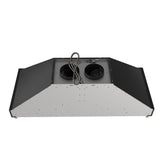 Forno Venezia 48 Inch Wall-Mounted Range Hood in Black with Antique Brass Accessories, Touch Controls and Baffle Filters
