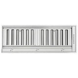 Forno Frassanito 30-Inch Insert Range Hood, 450 CFM, Stainless Steel Baffle Filters, LED Lighting