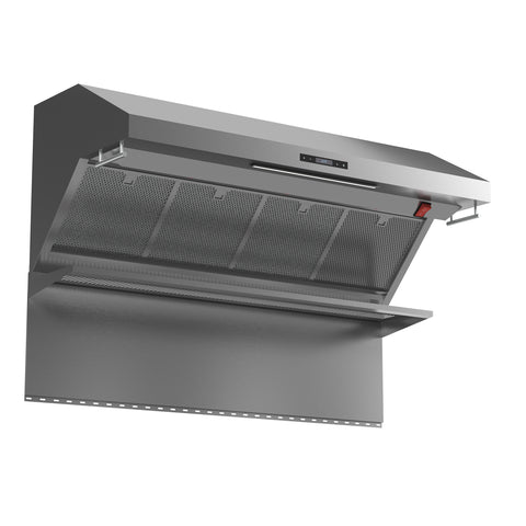 Forno Savona 48-Inch Wall Mount Range Hood, Hybrid Filters, Backsplash Included