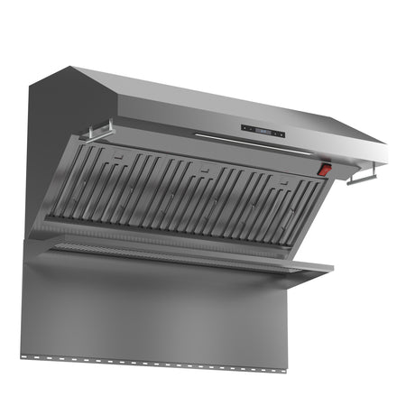 Forno Savona 48-Inch Wall Mount Range Hood, Baffle Filters, Backsplash Included