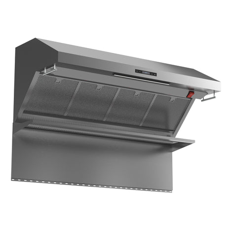 Forno Savona 60-Inch Wall Mount Range Hood, Hybrid Filters, Backsplash Included