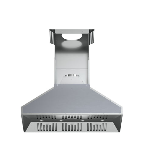 Forno Orvieto 48-Inch Wall Mount Range Hood, LED Lighting, Heavy Duty, Stainless Steel