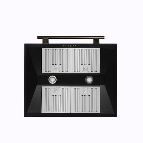 Forno Aria 30 Inch Wall-Mounted Range Hood in Black