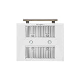 Forno Aria 30 Inch Wall-Mounted Range Hood in White