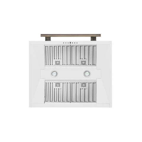 Forno Aria 30 Inch Wall-Mounted Range Hood in White