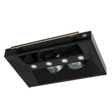 Forno Aria 36 Inch Wall-Mounted Range Hood in Black