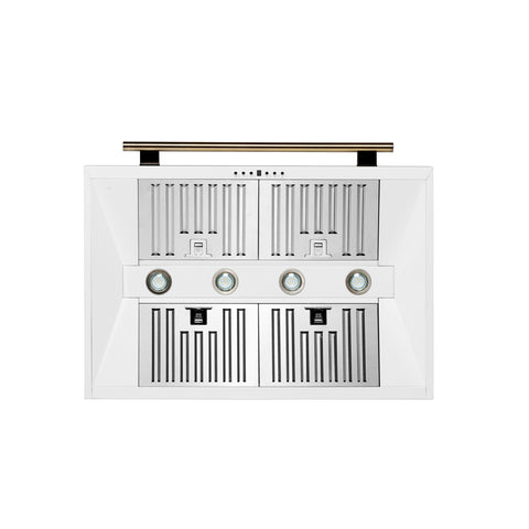 Forno Aria 36 Inch Wall-Mounted Range Hood in White