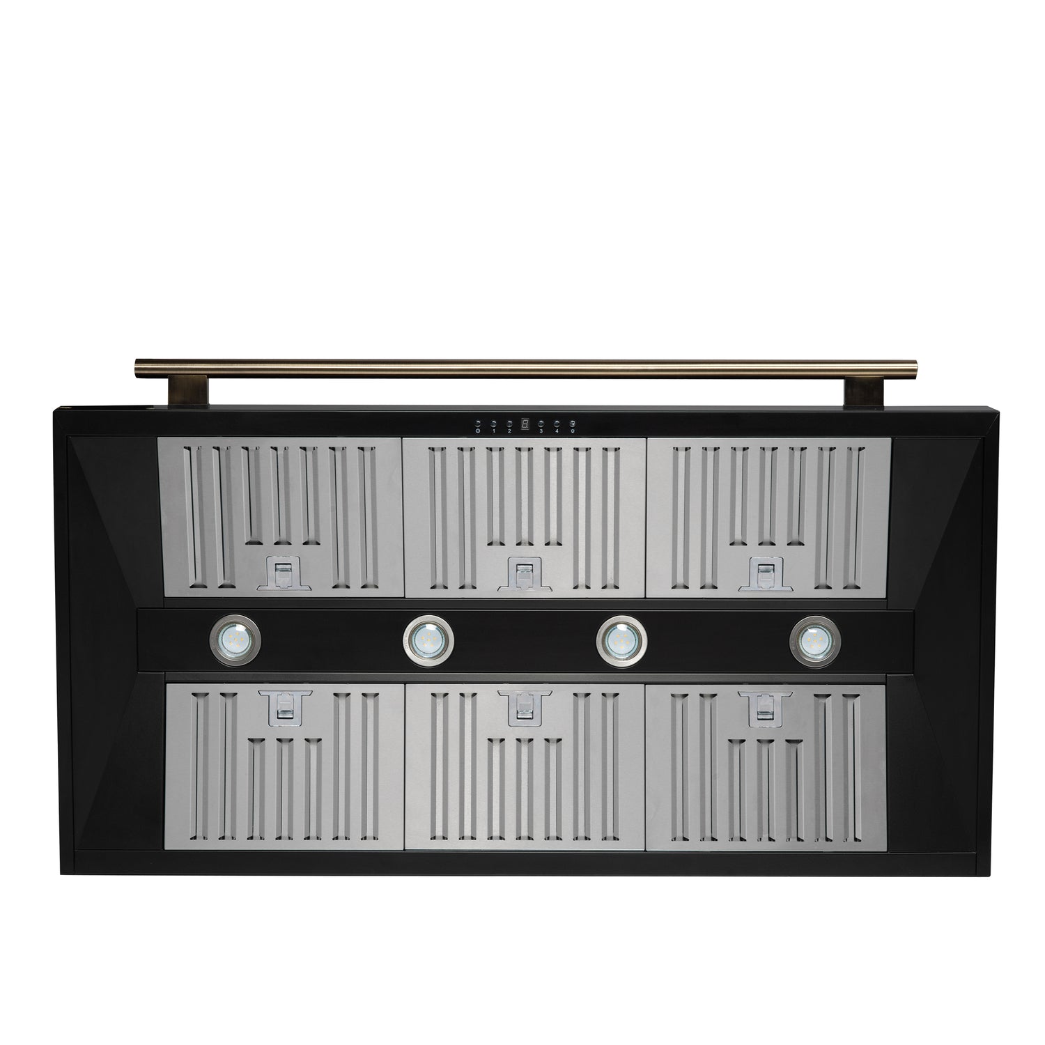 Forno Aria 48 Inch Wall-Mounted Range Hood in Black