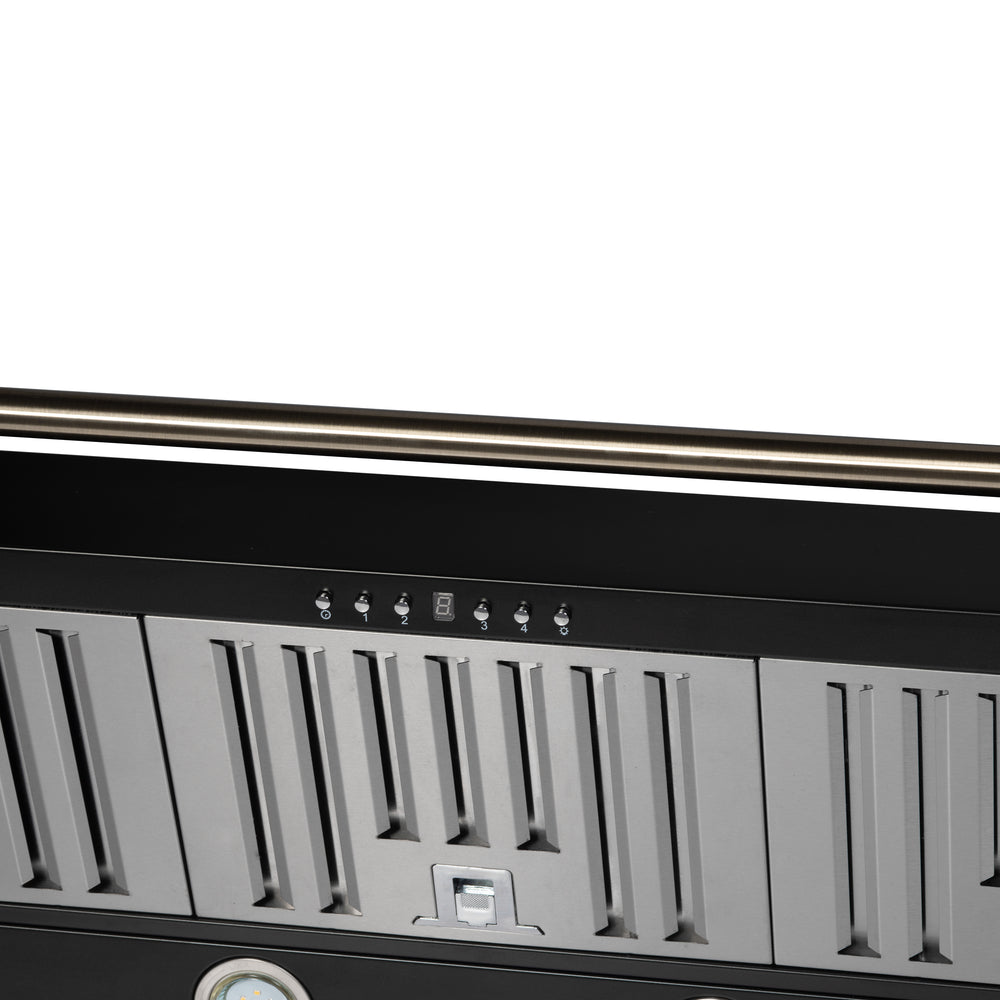 Forno Aria 48 Inch Wall-Mounted Range Hood in Black