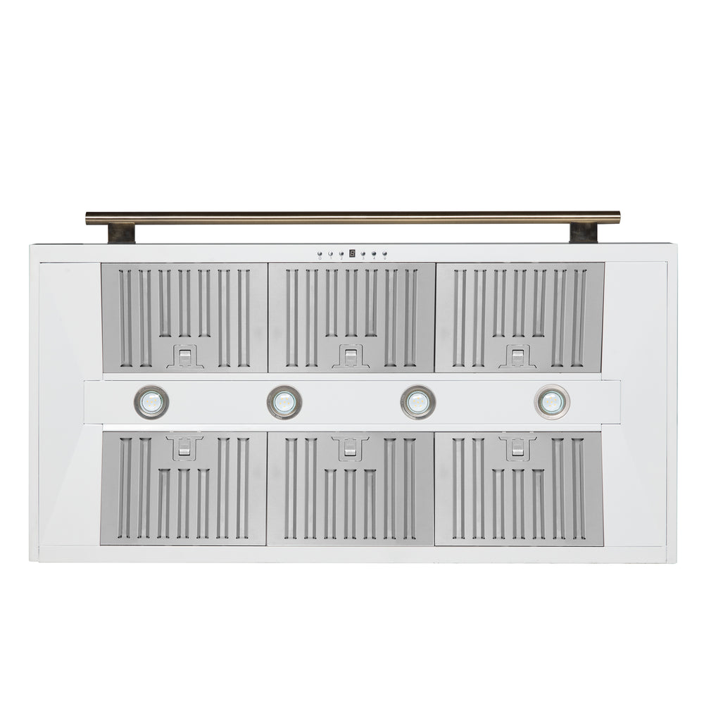 Forno Aria 48 Inch Wall-Mounted Range Hood in White