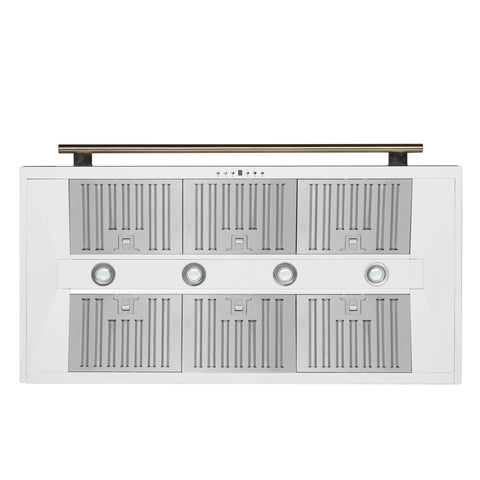 Forno Aria 48 Inch Wall-Mounted Range Hood in White