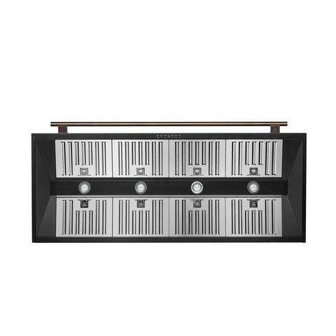 Forno Aria 60 Inch Wall-Mounted Range Hood in Black