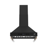 Forno Venezia 30 Inch Wall-Mounted Range Hood in Black with Touch Controls and Baffle Filters