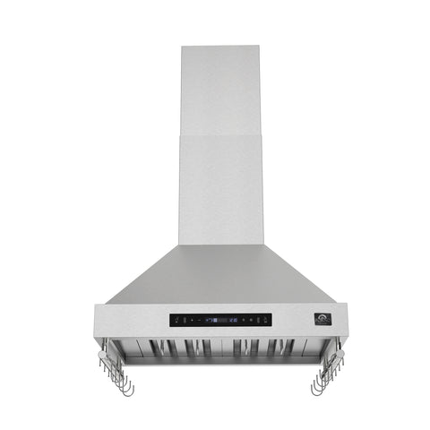 Forno Venezia 30 Inch Wall-Mounted Range Hood with Touch Controls and Baffle Filters