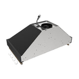 Forno Venezia 36 Inch Wall-Mounted Range Hood in Black with Touch Controls and Baffle Filters