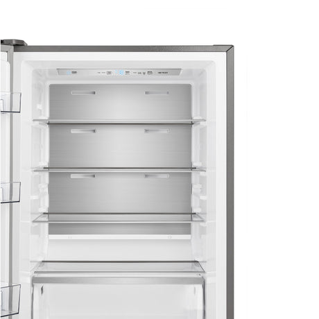 FORNO Maderno 28" Left Swing Convertible Freestanding Refrigerator/Freezer in Stainless Steel 13.6 cu.ft.