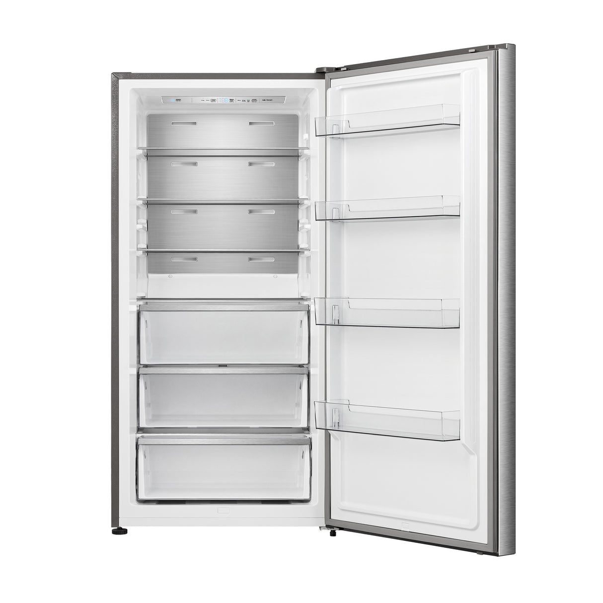 FORNO Maderno 28" Right Swing Convertible Freestanding Refrigerator/Freezer in Stainless Steel 13.6 cu.ft.