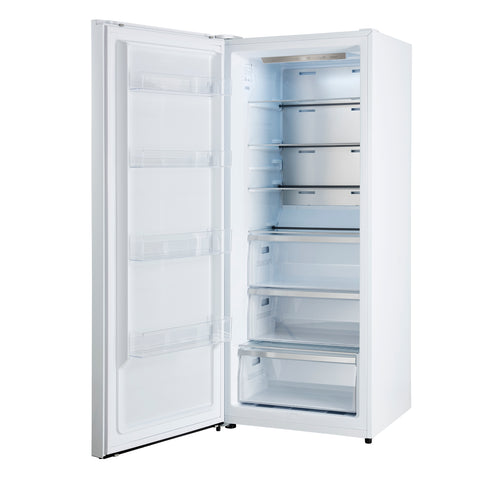 Forno Maderno 28" Built-In Convertible Refrigerator in White, 13.6 cu.ft. Left Swing with Decorative Grill - 32" Wide