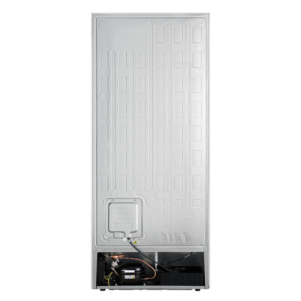 Forno Maderno 28-Inch Built-In Convertible Refrigerator in White with Antique Brass Handle, 13.6 cu.ft. Right Swing with Decorative Trim - 32-Inch Wide