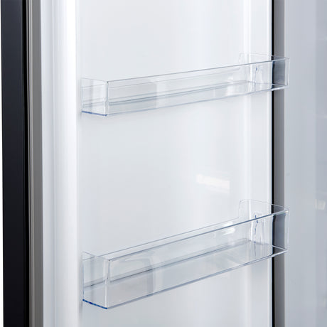 Forno Maderno 2-28-Inch Wide Convertible Refrigerator/Freezer in Black, Decorative Trim Grill, 27.2 cu.ft, 84-Inch High, ENERGY STAR Certified