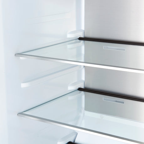 Forno Maderno 2-28-Inch Wide Convertible Refrigerator/Freezer in Black, Decorative Trim Grill, 27.2 cu.ft, 84-Inch High, ENERGY STAR Certified