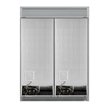 Forno Maderno 2-28-Inch Wide Convertible Refrigerator/Freezer in Black, Decorative Trim Grill, 27.2 cu.ft, 84-Inch High, ENERGY STAR Certified