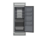 Forno Fortezza 32 Inch Right-Swing Convertible Refrigerator/Freezer with Trim Kit, Stainless Steel, Total No Frost