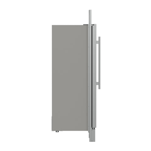 Forno Fortezza 32 Inch Right-Swing Convertible Refrigerator/Freezer with Trim Kit, Stainless Steel, Total No Frost