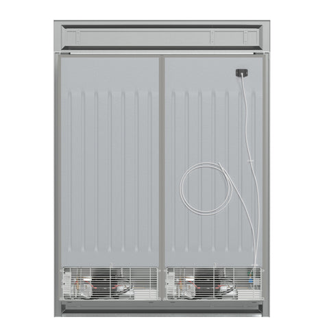 Forno Fortezza 60 Inch Convertible Refrigerator/Freezer with Modern Trim Kit, Stainless Steel, Total No Frost, with Automatic Ice Maker