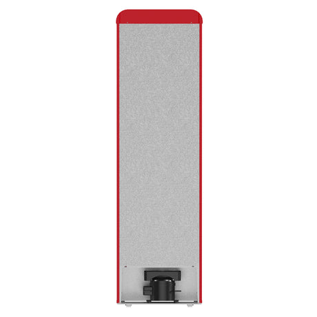 Forno Storico 22-Inch Retro bottom freezer Fridge in Red, 9 cu.ft, silver handle