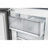 Custodia 48" Bottom Freezer combo, 20.6 cf., Ice Maker, Total No frost, Black, Antique Brass handles