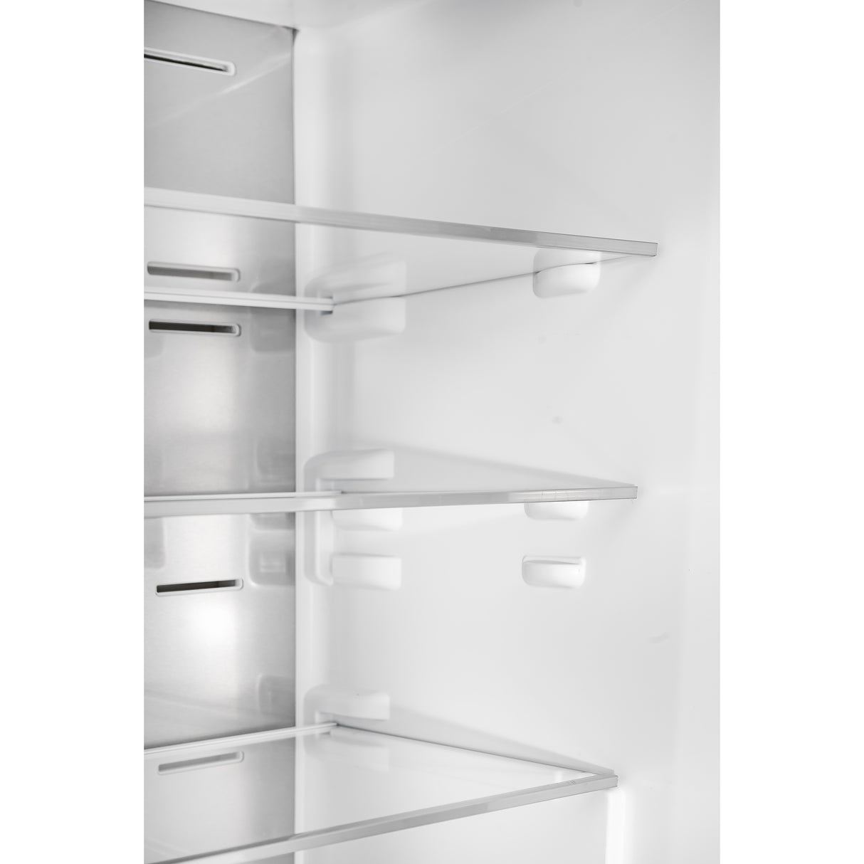 Custodia 24" Bottom Freezer, 10.3 cf., Right Swing, Total No frost, Black, Antique Brass handles