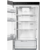 Custodia 24" Bottom Freezer, 10.3 cf., Left Swing, Ice Maker, Total No frost, Stainless Steel handles